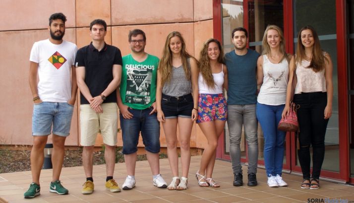 Un grupo de estudiantes en el Céder.
