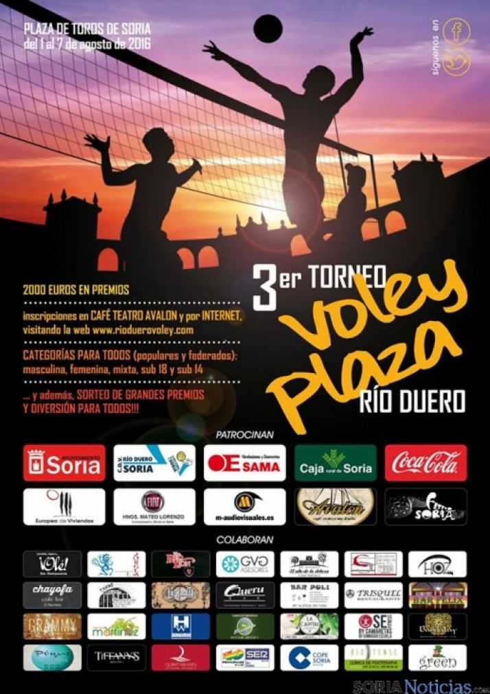 Cartel del III Torneo Voley Plaza.