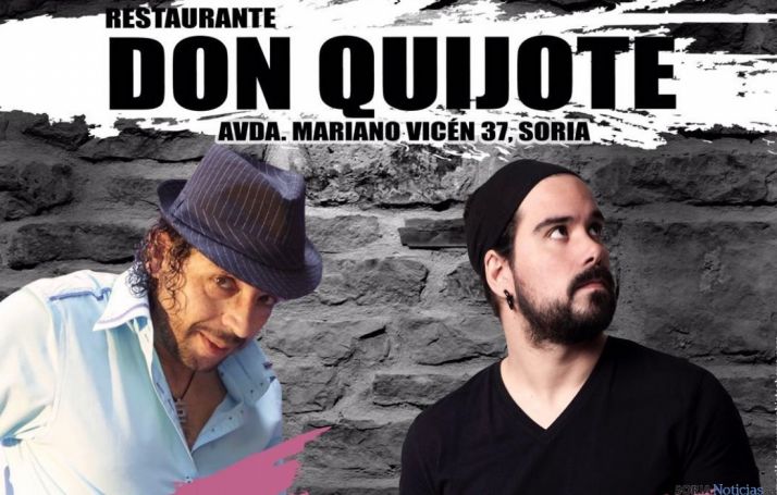 Imagen de los dos cómicos que actuarán en el restaurante