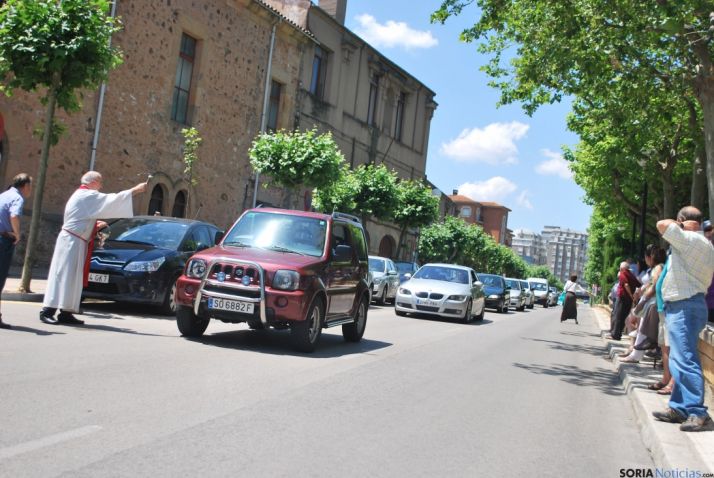 Una imagen de la bendición en el día de San Cristóbal en Soria. / SN