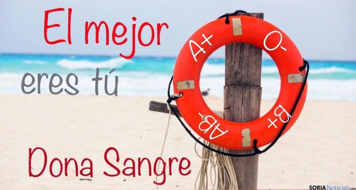 ‘El mejor salvavidas eres tú. Dona sangre’.