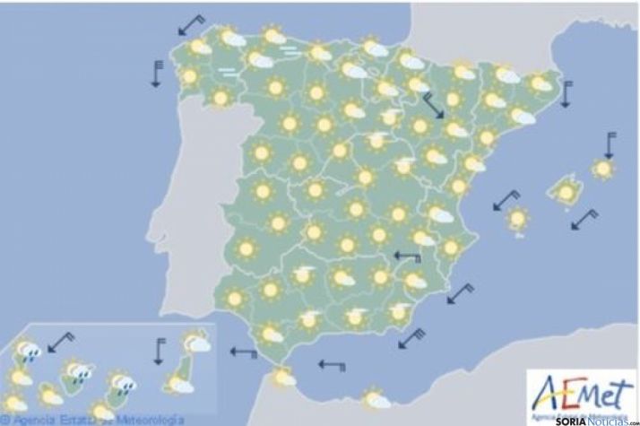 Previsión de la AEMET.