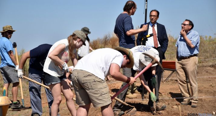 Este lunes arrancaba la nueva campaña en el yacimiento. / Jta.