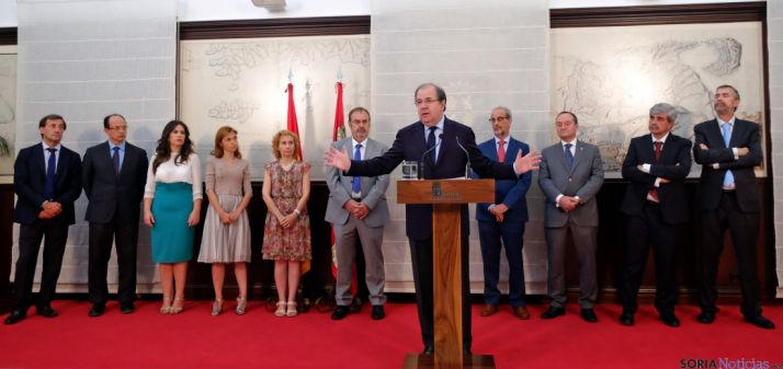 El presidente Herrera explica el acuerdo. / Jta.