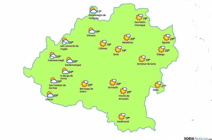 Pocos cambios este jueves./eltiempo.es
