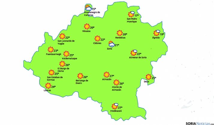 Bajan las máximas./eltiempo.es