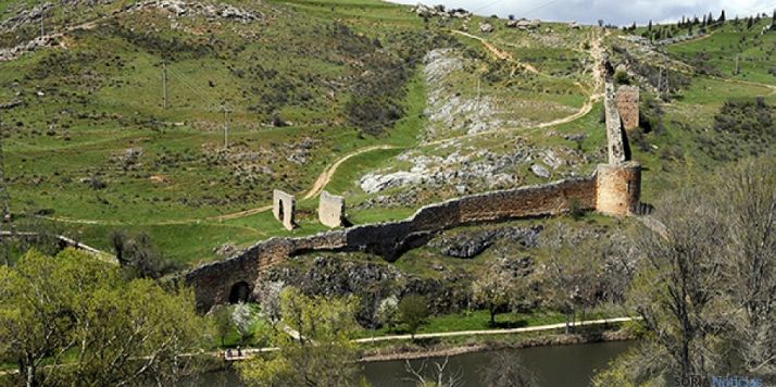 Un tramo de la muralla de Soria./SN