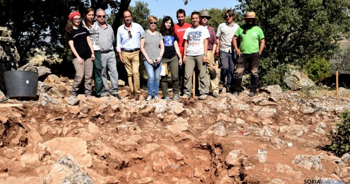 El equipo de excavadores en Renieblas. / Jta.