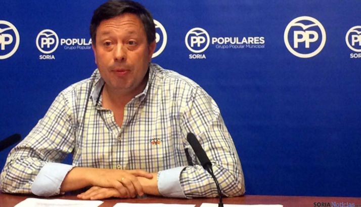 Adolfo Sainz, este martes en rueda informativa. 