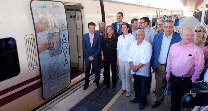 La presentación del tren de las Edades este miércoles./Jta.