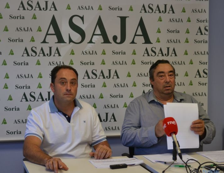 Imagen de la rueda de prensa de ASAJA esta mañana. /SN