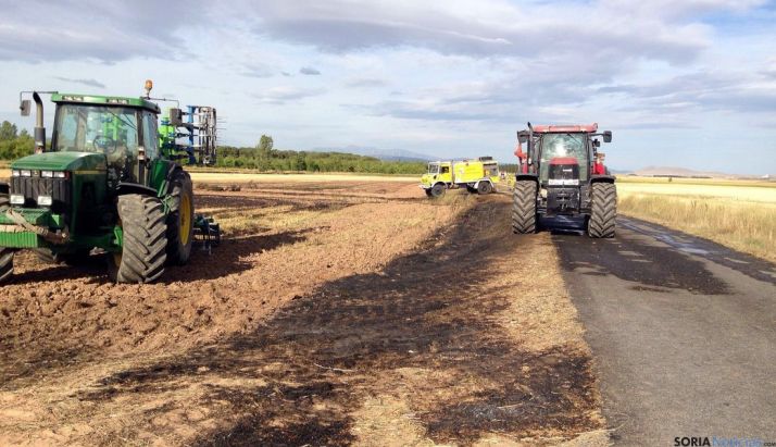 Imagen del área quemada. / SN