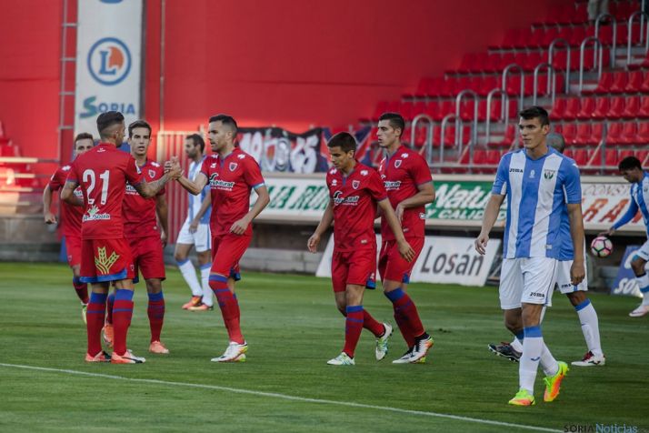 El Numancia marcó de penalti. 