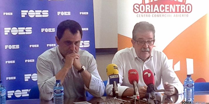 Jesús Muñoz (dcha.) y Javier Muñoz este martes. / SN