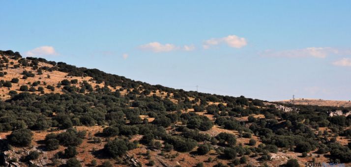 Imagen de la sierra de Santa Ana esta tarde. / SN