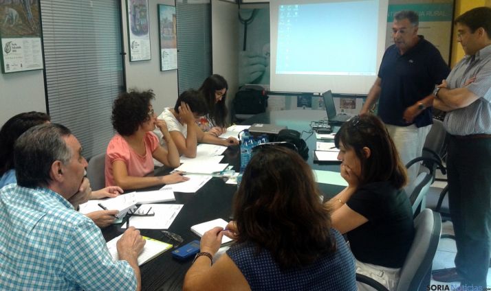 Técnicos de Soriactiva en la jornada.