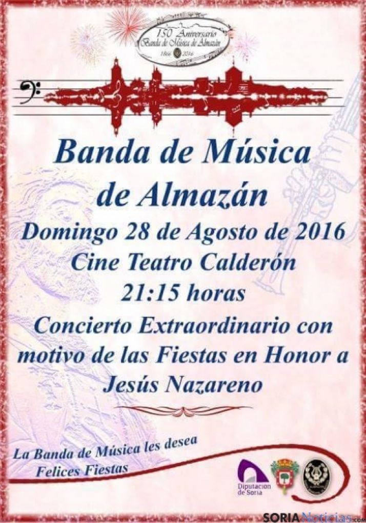 La Banda de Almazán estrena la marcha de La Bajada de Jesús