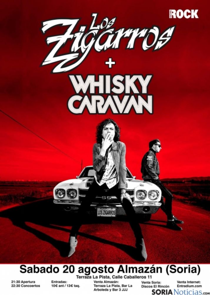 Rock en La Pista de Almazán este sábado 20