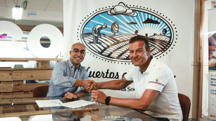 Carlos Gimeno, gerente de Europea de Viviendas y Alejandro Calvo, director comercial de Huertos de Soria.