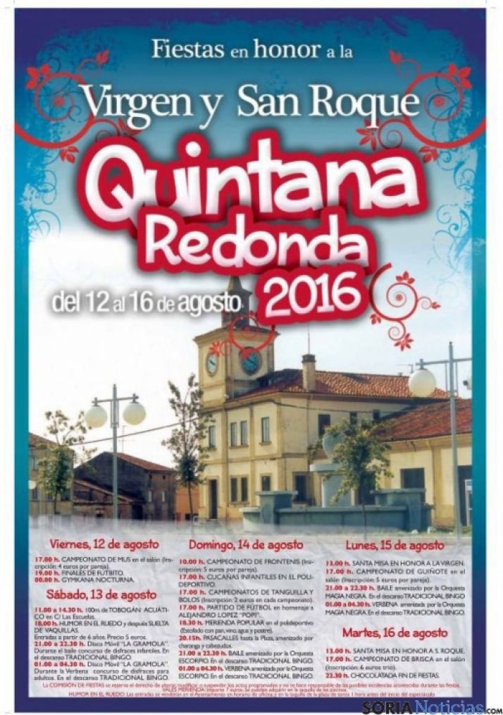 Humor en la plaza de toros y suelta de vaquillas en Quintana