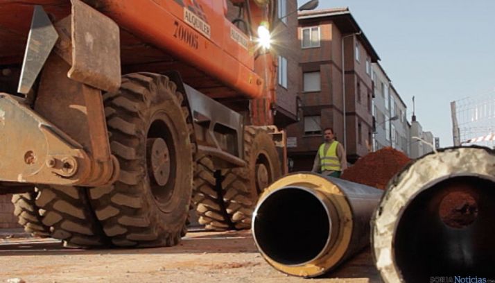 Canalización de Red de Calor en Soria.