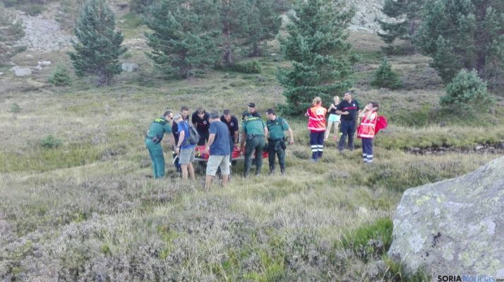 Momento del rescate. Ayto Soria