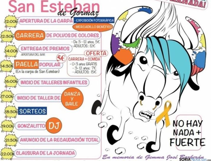Cartel de la jornada benéfica Holi Ñu, únete a la manada.