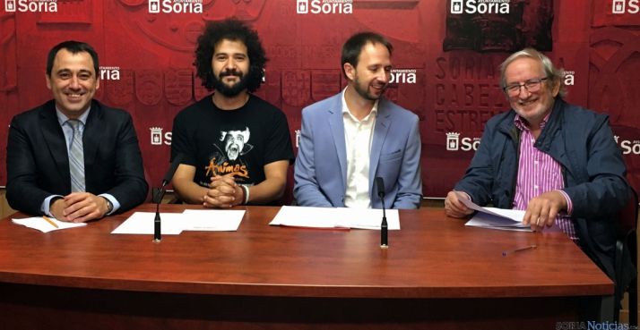 Muñoz, (izda.), López, Gonzalo y Bárez./Ayto.