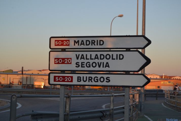 Cartel de algunas carreteras sorianas./ SN