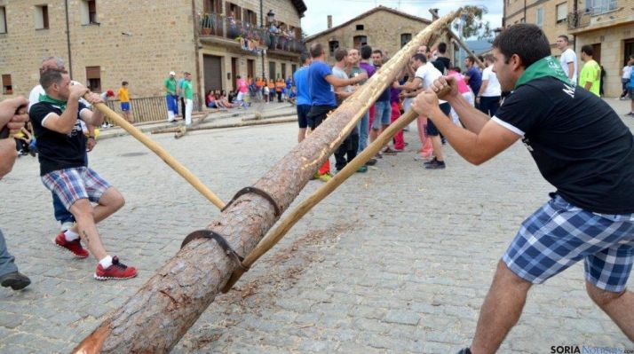 La pingada este martes en Duruelo. / PinaresNoticias