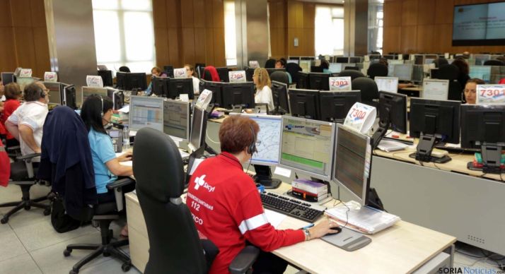 El centro de Emergencias 1-1-2 de Castilla y León. / Jta.