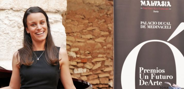 La intérprete Tania Lozano, este martes en Soria./Ayto.