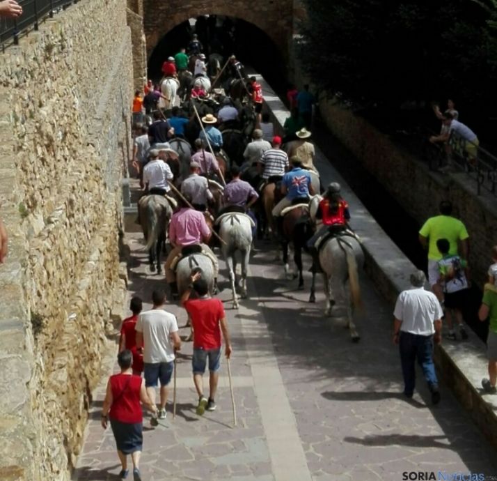 Imagen de la Jornada Trashumante esta mañana. /SN