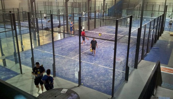 Pistas indoor del Club Pádel Soria./CPS