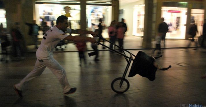 Uno de los carretones en El Collado./SN
