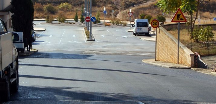 Zona asfaltada cerca del cementerio. / Ayto.