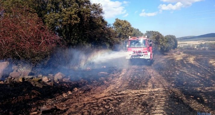 Imagen de las labores de apagado.