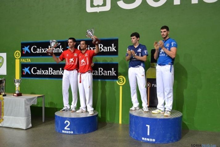 Imagen de la final del trofeo de pelota San Saturio. /SN