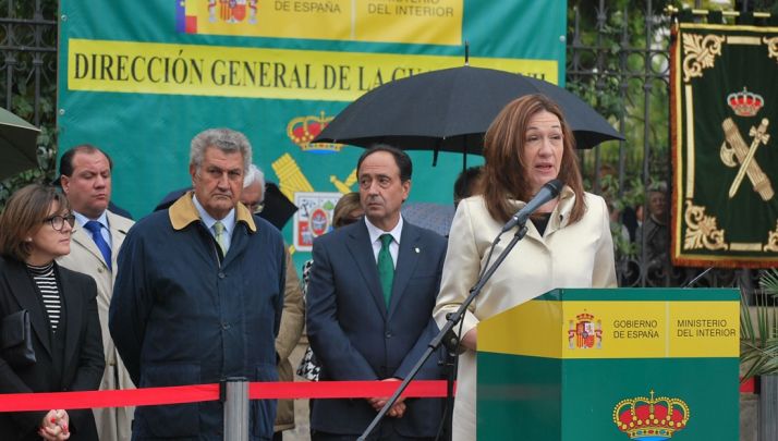 La subdelegada, este miércoles en el Día de la Fiesta Nacional. / SN