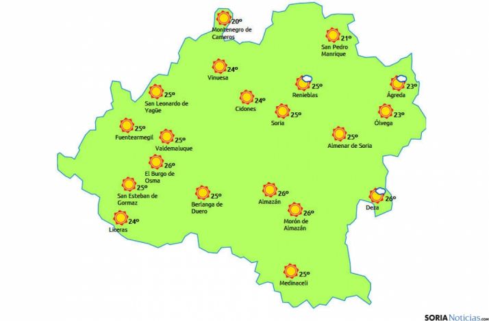 El mapa para este martes 4./eltiempo.es