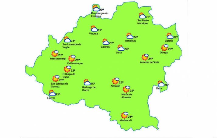 El promóstico para este viernes./eltiempo.es