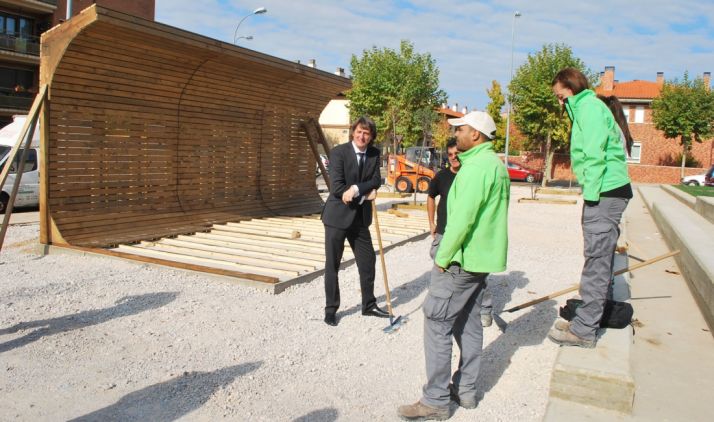 El alcalde en las obras. / SN