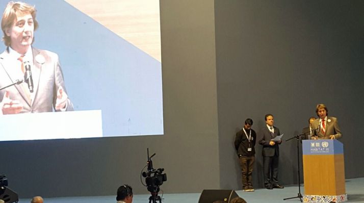 El alcalde de Soria, en su intervención. / Ayto.