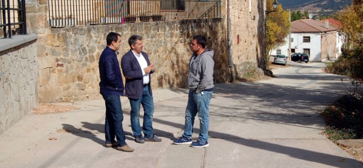 Muñoz, (izda.), Antón y Martín este martes.