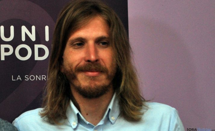 Pablo Fernández en su última visita a Soria. / SN