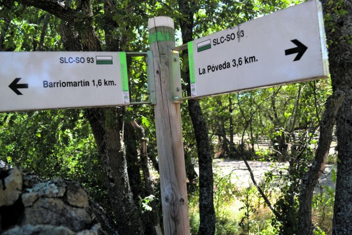 Salida de la ruta de la localidad de Arguijo