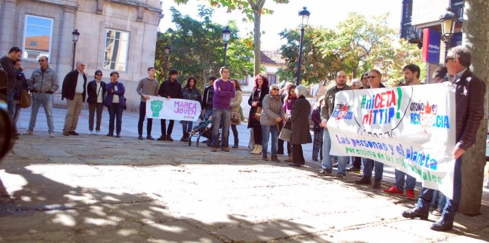 Imagen de la concentración este sábado./SN