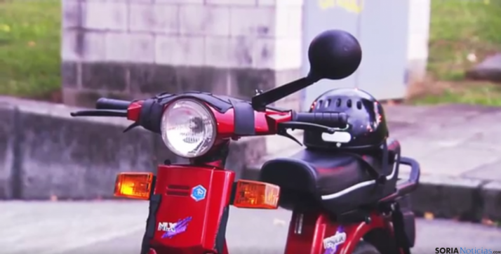 Imagen de la moto numantina.