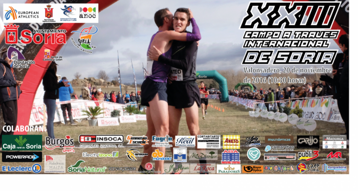 El cartel principal de la prueba./Cross Soria