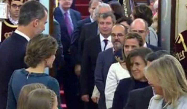 Angulo en el besamanos a los Reyes.